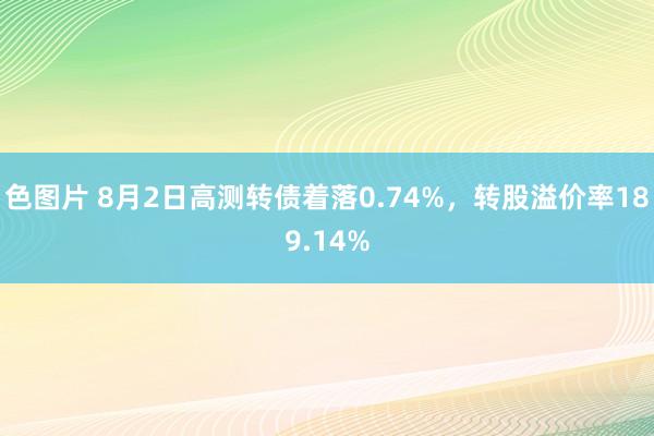 色图片 8月2日高测转债着落0.74%，转股溢价率189.14%