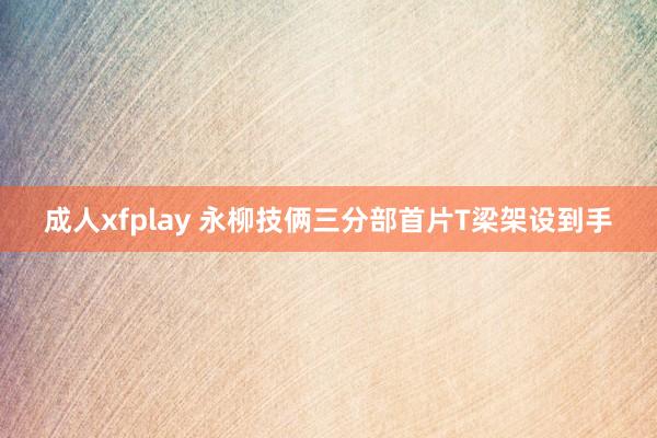 成人xfplay 永柳技俩三分部首片T梁架设到手