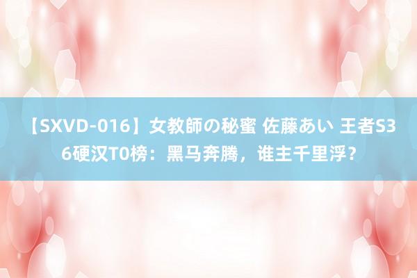 【SXVD-016】女教師の秘蜜 佐藤あい 王者S36硬汉T0榜：黑马奔腾，谁主千里浮？