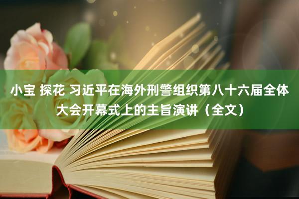 小宝 探花 习近平在海外刑警组织第八十六届全体大会开幕式上的主旨演讲（全文）